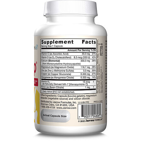 Jarrow Formulas Бон-Ап 3 в день / BoneUp 3 per day капсулы массой 1864,24 мг 90 шт