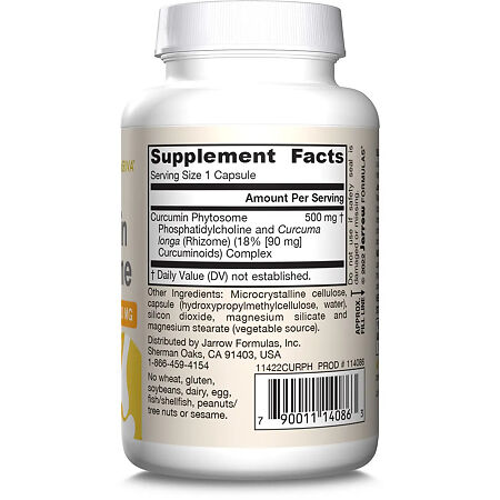 Jarrow Formulas Фитосома Куркумина / Curcumin Phytosome vegan капсулы массой 934 мг 60 шт