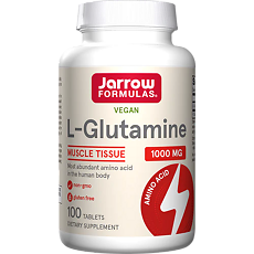 Изображение товара Jarrow Formulas L-Глютамин 1000 мг / L-Glutamine 1000 mg таблетки массой 1317 мг 100 шт