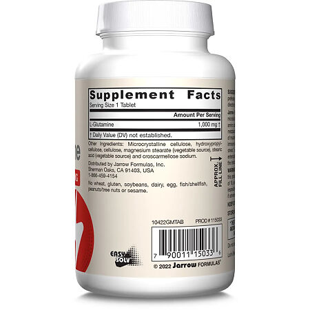 Jarrow Formulas L-Глютамин 1000 мг / L-Glutamine 1000 mg таблетки массой 1317 мг 100 шт