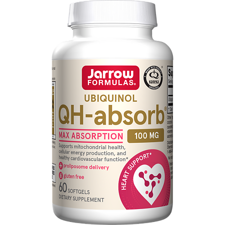 Jarrow Formulas Убихинол QH-Абсорб 100 мг / Ubiquinol QH-Absorb 100 mg гелевые капсулы массой 1520 мг 60 шт 60 шт