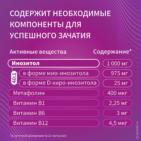 Элевит Зачатие капсулы массой 605 мг 60 шт