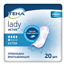 Купить Tena Lady Active Прокладки впитывающие Extra 20 шт цена