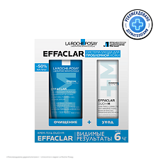 Купить La Roche-Posay Effaclar Набор Крем Duo+M 40 мл + Гель очищающий 200 мл 1 уп цена