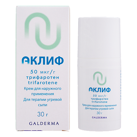 Аклиф крем для наружного применения 50 мкг/г 30 г 1 шт