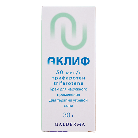 Аклиф крем для наружного применения 50 мкг/г 30 г 1 шт
