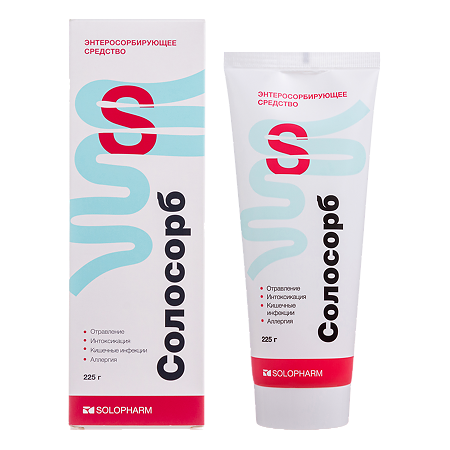Солосорб гель для приготовления суспензии для приема внутрь 225 г 1 шт