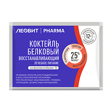 Изображение товара Леовит Pharma Коктейль белковый восстанавливающий со вкусом клубники пакет 20 г 1 шт