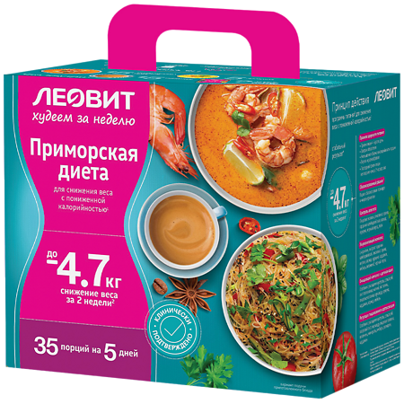 Изображение товара Леовит Худеем за неделю Приморская диета кейс 1 уп