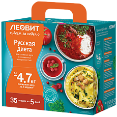 Купить Леовит Худеем за неделю Русская диета кейс 1 уп цена