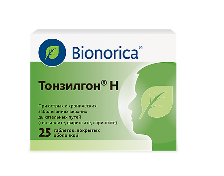 Тонзилгон Н таблетки покрыт.об. 25 шт