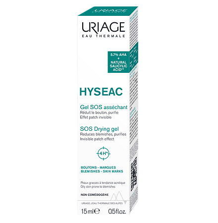Изображение товара Uriage Hyseac Подсушивающий SOS-гель локального действия для лица 15 г 1 шт