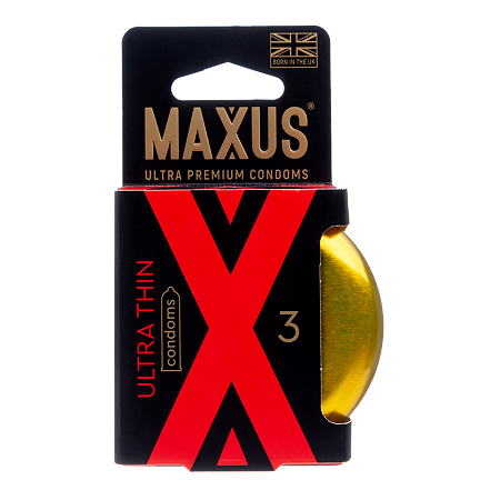 MAXUS Презервативы Ultra Thin ультратонкие 3 шт