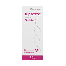 Изображение товара Тирзетта раствор для подкожного введ 7,5 мг шприцы в автоинжекторах 0,5 мл 4 шт