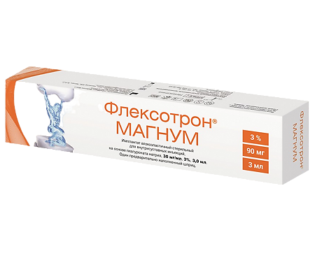 Изображение товара Флексотрон Магнум имплантат стер для в/суставных инъекций 3 %, 30 мг/мл 3,0 мл шприц 1 шт