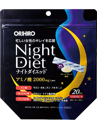Изображение товара Орихиро/Orihiro Ночная Диета порошок саше-пакеты по 3 г 20 шт