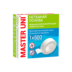 Купить Master Uni Лейкопластырь на нетканой основе 1 х 500 см 1 шт цена