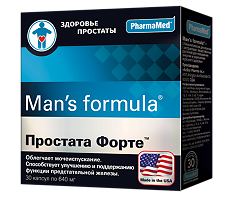 Купить Менс формула / Man's formula Простата Форте капсулы массой 640 мг 30 шт цена