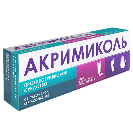 Акримиколь крем для наружного применения 2 % 30 г 1 шт