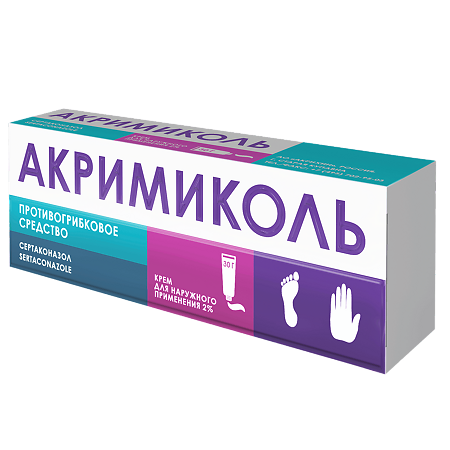 Акримиколь крем для наружного применения 2 % 30 г 1 шт