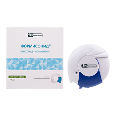 Купить Формисонид порошок для ингаляций дозированный 160 мкг+4,5 мкг/доза блистеры в ингаляторах 60 шт цена