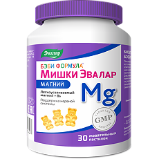 Купить Бэби Формула Мишки Магний жевательные пастилки массой 4,0 г 30 шт цена
