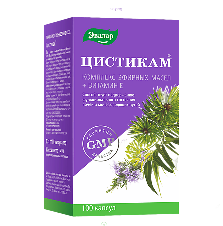 Цистикам капсулы по 0,31 г 100 шт