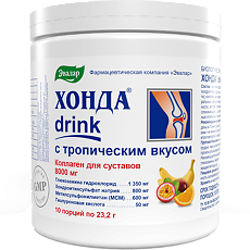 Купить Хонда drink с тропическим вкусом порошок банка 232 г 1 шт цена