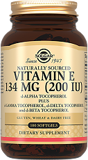 Изображение товара Solgar Витамин Е 134 мг (200 МЕ) / Vitamin E 134 mg (200 IU) Softgels капсулы массой 684 мг 100 шт