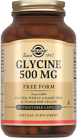 Solgar Глициниум 500 мг / Glycine 500 mg Vegetable Capsules капсулы массой 735 мг 100 шт