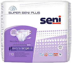Изображение товара Seni Super Plus Extra Large подгузники для взрослых (130-170см) 10 шт
