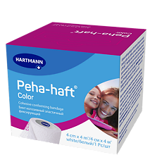 Купить Бинт Пеха-хафт/Peha-haft Color когезивный эластичный фиксирующий 4 м х 4 см белый 1 шт цена