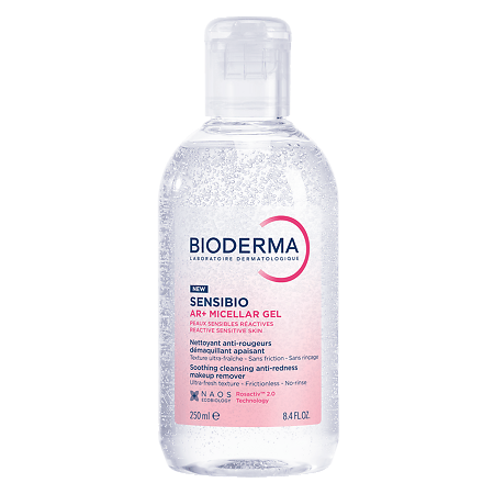 Изображение товара Bioderma Sensibio AR+/Sensibio AR+ Очищающий мицеллярный гель для кожи с покраснениями 250 мл 1 шт