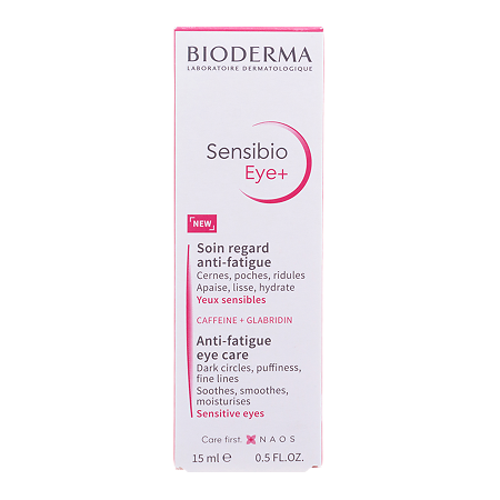 Bioderma Sensibio Eye+ Увлажняющий гель для контура глаз против темных кругов, морщин и отеков 15 мл 1 шт