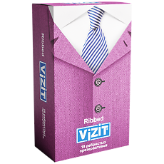 Изображение товара Презервативы VIZIT Ribbed ребристые 18 шт