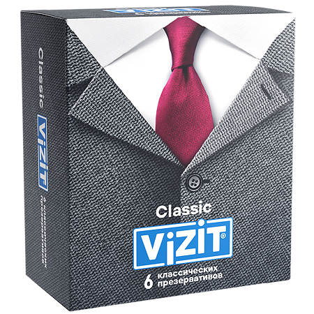 Презервативы VIZIT Classic классические 6 шт