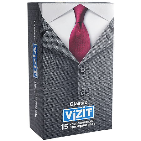 Презервативы VIZIT Classic классические 15 шт