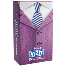 Изображение товара Презервативы VIZIT Ribbed ребристые 15 шт