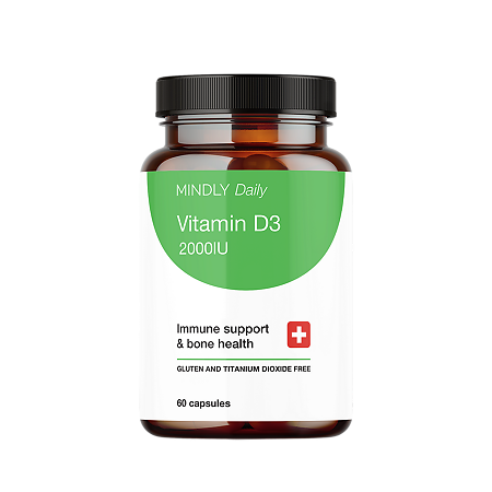 MINDLY Daily Vitamin D3 softgel/Витамин D3 софтгель капсулы массой 250 мг 60 шт
