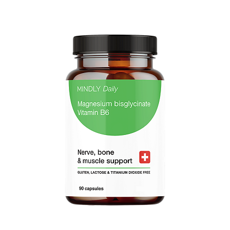 MINDLY Daily Магний хелат B6 капс/Magnesium chelate B6 caps капсулы массой 852 мг 90 шт