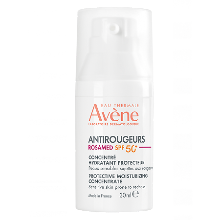 Изображение товара Avene Antirougeurs Rosamed Защитный увлажняющий концентрат для кожи склонной к покраснениям SPF50+ 30 мл 1 шт
