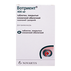 Купить Вотриент таблетки покрыт.плен.об. 400 мг 60 шт цена