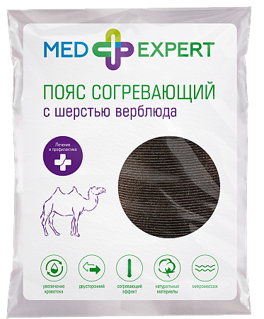 Med Expert Пояс эластичный полушерстяной согревающий ИНТЕКС с шерстью верблюда р 5 (XL) 1 шт