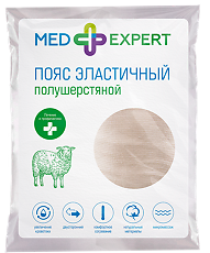 Купить Med Expert Пояс эластичный полушерстяной ИНТЕКС р 4 (L) 1 шт цена