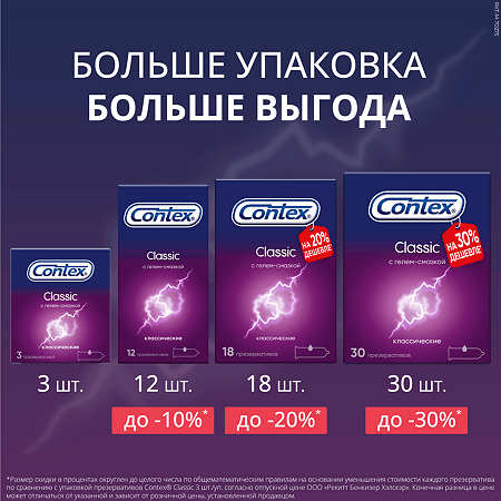 Презервативы Contex Classic 30 шт