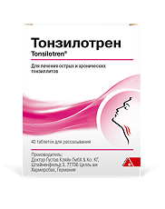 Купить Тонзилотрен таблетки для рассасывания гомеопатические 40 шт цена