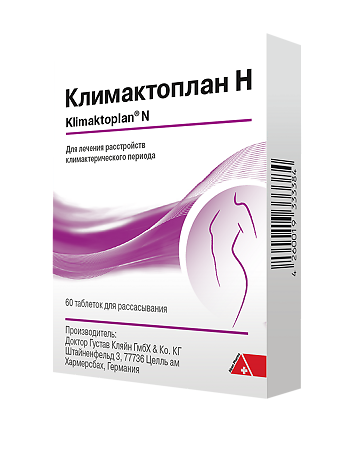 Климактоплан Н таблетки для рассасывания гомеопатические 60 шт
