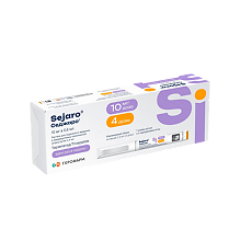 Купить Седжаро раствор для подкожного введ 10 мг/доза шприц-ручка 2,4 мл 1 шт+иглы 4 шт цена