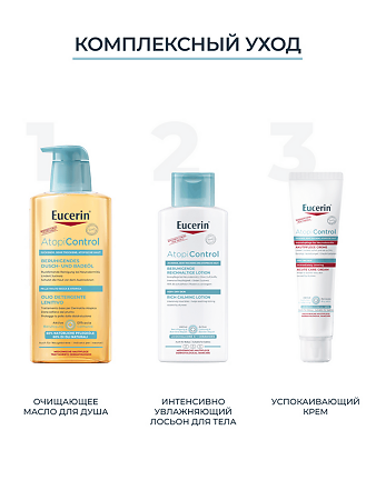 Eucerin Atopi Control Успокаивающий бальзам для младенцев, детей и взрослых 200 мл 1 шт