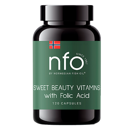 NFO Свит Бьюти Витамины с фолиевой кислотой / Sweet Beauty Vitamins with Folic acid капсулы по 500 мг 120 шт